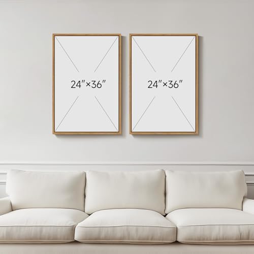 Large Framed Vintage Botanical 24x36 Wall Art for Living Room, 2 Piece - Image 3
