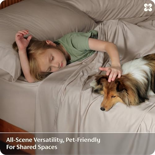Bedsure PureWoven 100% Rayon Derived from Bamboo, King Size Sheets Set - Image 6
