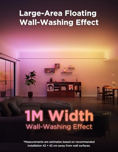 Govee RGBWWIC Strip Light with Skyline Kit 13.1ft, Smart Control, APP, WiFi - Image 3