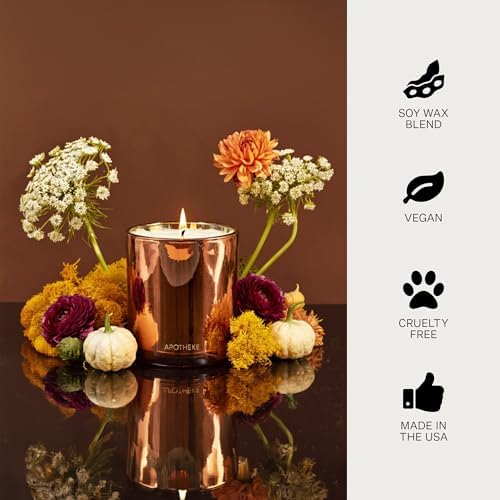 Apotheke Signature Scented Candles for Home, Pumpkin Ginger - 10.5 Oz - Image 5