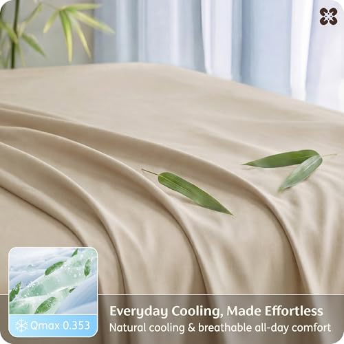 Bedsure PureWoven Rayon Derived from Bamboo, California King Sheet Sets - Image 4