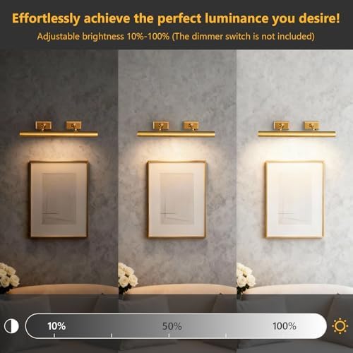 24 inch Brass Picture Light Hardwired Picture Light for Wall - Image 3