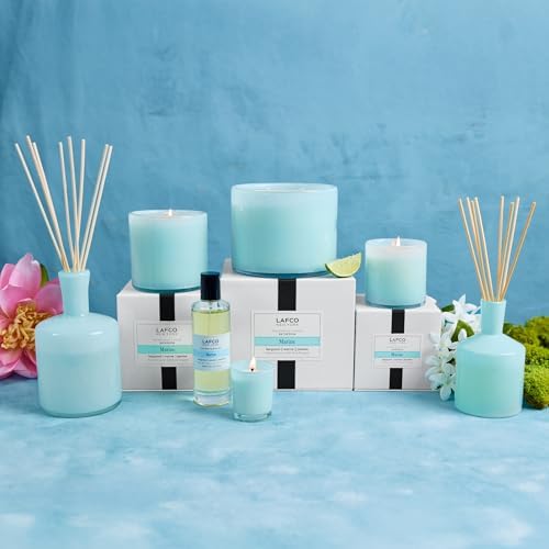 LAFCO New York Classic Reed Diffuser, Marine - 6 oz - Up to 3 Months Fragrance Life - Reusable Glass Vessel - Natural Wood Reeds - Made in the USA - Image 6