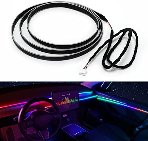 Dreamcolor Acrylic Interior Car LED Strip Light 55.1-inch, Fits Dreamcolor Main & Sub-Controllers by MAODANER