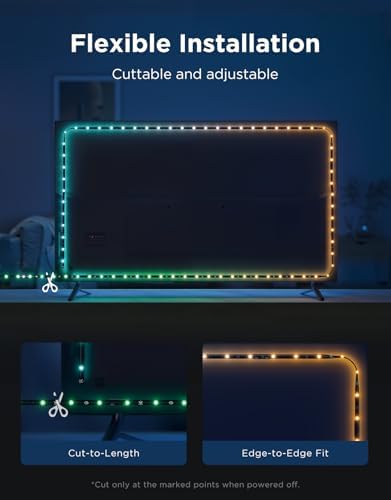 Govee TV LED Backlight 2, 18.4ft Cuttable TV Lights for 32-86 Inch TVs - Image 5