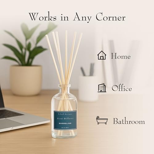 K. Hall Designs Shoreline Boxed Diffuser Kit, Calming Ocean-Inspired Scent - Image 5
