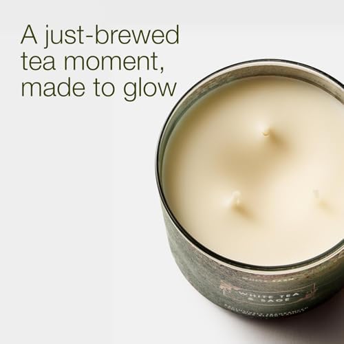 Bath & Body Works 3-Wick Candle, White Tea & Sage, Soy Wax Blend - Image 2