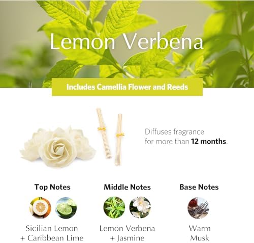 AGRARIA Lemon Verbena AirEssence Reed Diffuser Set, 7.4 fl oz - Image 3