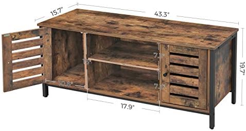 VASAGLE Farmhouse TV Stand, Entertainment Center for TVs up to 42 Inches - Image 6