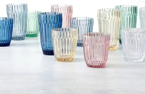 Fortessa Archie Glass Drinkware, Double Old Fashioned (Set of 6), 12.5 Ounce, Ginger Gold - Image 4