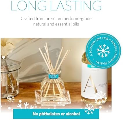 Agraria PetiteEssence Flower and Reed Diffuser Set, 1.7 oz, Handcrafted Sola Flower Botanical Scent Diffuser for Home, Scented Oil Gift Set - Image 4