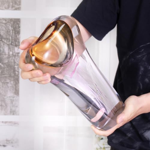KAMMAK Glass Vase,Colored Hand Blown Decorative Vase - Image 6