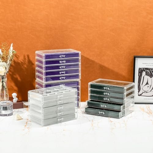 ProCase Earring Holder Organizer Jewelry Box with 10 Drawers, Emerald - Image 5