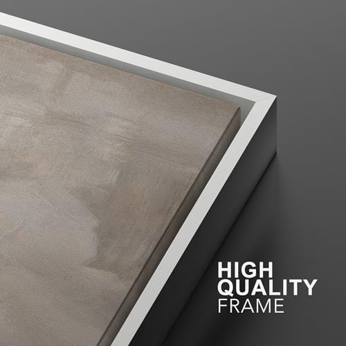 SIGNWIN Framed Canvas Print Wall Art Textured Abstract Earthy Beige Tones Illustrations Modern Art Decorative Contemporary for Living Room, Bedroom, Office - 16"" x24 x2 White - Image 5