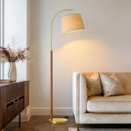 Real Wood Floor Lamps for Living Room Bedroom 62.5" Mid Century Modern Lamp - Image 3