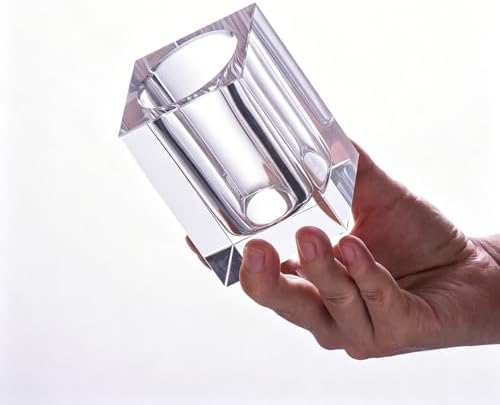 KAMMAK Glass Vase, Transparency Hand Blown Decorative Vase - Image 6