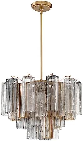 Crystorama Addis 6 Light Aged Brass Chandelier by CrystoramaLighting