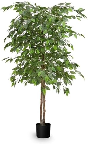 Maia Shop - Artificial Ficus Tree - 5 ft Indoor Plant by MaiaShop