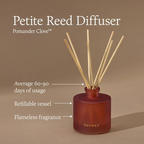 Thymes Pomander Clove Petite Oil Reed Diffuser Set | 4 fl oz - Image 4