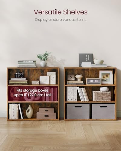 VASAGLE 3-Tier Bookshelf, Storage Organizer, 31.5 x 9.5 x 32 Inches - Image 5