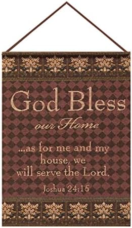 Manual Inspirational Collection Wall Hanging with Frame, God Bless Our Home, 12.5 X 18-Inch by Manual+Woodworker