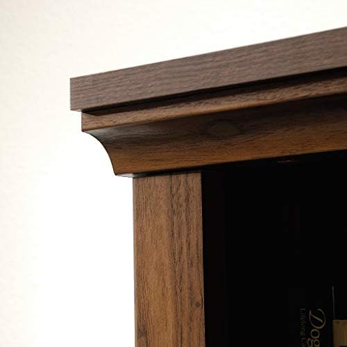 Sauder 5 Tier Book Shelf Wooden Bookcase Multipurpose Bookshelf for Home Office, Living Room, in Grand Walnut - Image 5