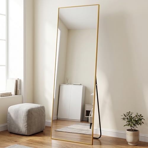 BEAUTYPEAK 71"x36" Rectangle Full Body Floor Mirrors, Full Length Mirror - Image 6