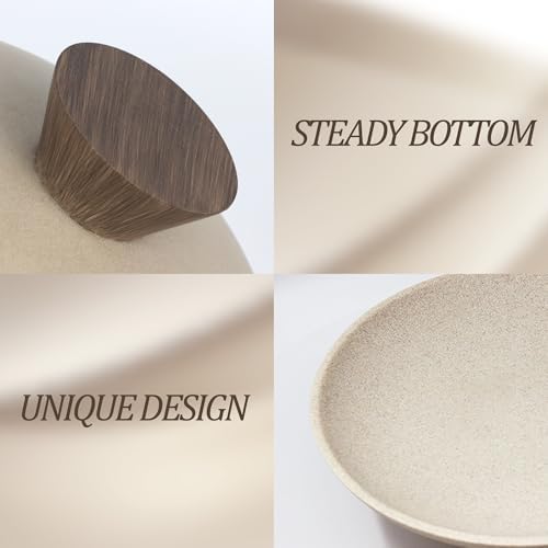 YMXYJM Modern Pedestal Decorative Bowl, Large Resin Fruit Bowl, Brown - Image 6