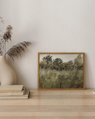 InSimSea Framed Canvas Wall Art Vintage Decor, Small Canvas Wall Art, Living Room Desk Decor, Vintage Farmhouse Wall Decor for Bedroom Living Room, Ready to Hang Wall Artwork, 8"x10" - Image 5