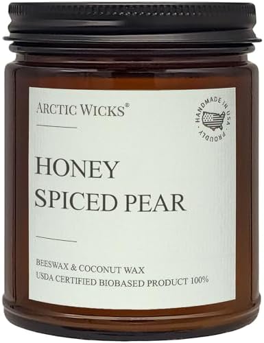 Arctic Wicks Fall Candle Set, 3 Pack 9oz, Coconut Beeswax, Non-Toxic - Image 3