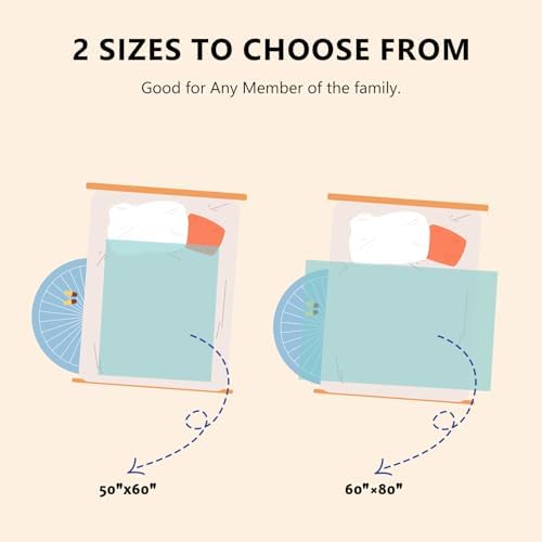 L'AGRATY Chunky Knit Throw Blanket for Couch, 60 x 80 Inches, Lake Blue - Image 4