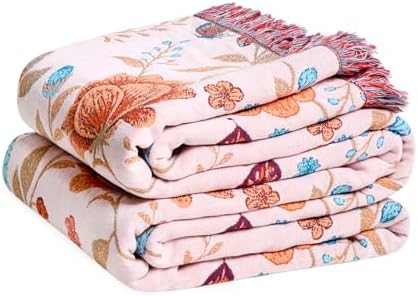 LUTBM Boho Throw Blanket for Bed 60"x80", All Season Cotton Couch Blankets by LUTBMFindYourFreeSpiritatHome