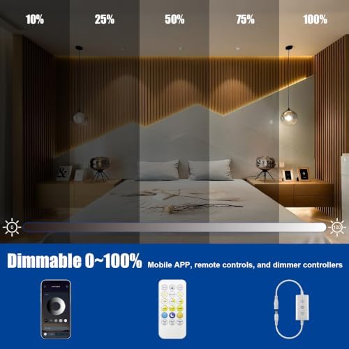 COB LED Strip Lights Dimmable Smart LED Light Strip with App Remote Control - Image 4