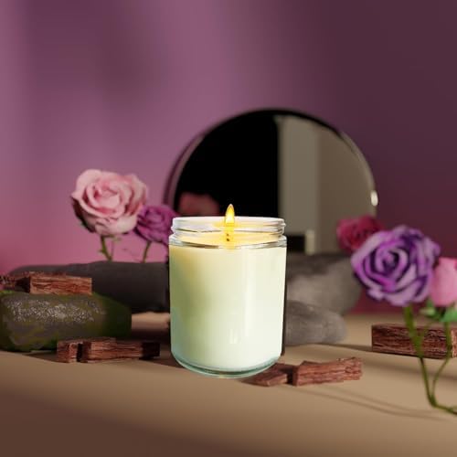24 Pcs 6 Oz Rose Scented Soy Candles Set,Mason jar Bulk Candles for Gifts,Aromatherapy Candle,Great Stress Relieving Scented Candle for Girls as a Gift for Birthdays, Weddings and More! - Image 5
