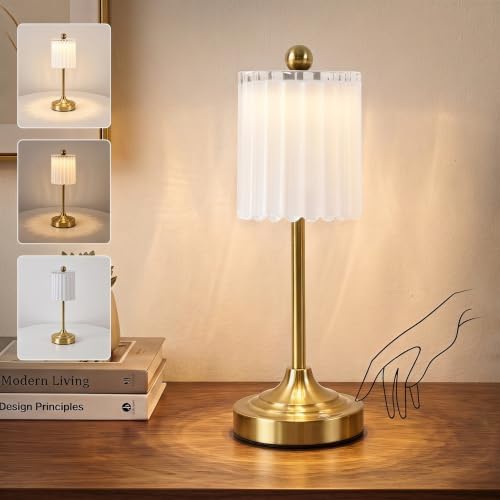 Vintage Cordless Accent Table Lamp 14" High by KiwiLusam
