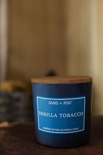 Sand + Fog Scented Candles - Vanilla Tobacco - Additional Scents and Sizes - 3 Wicks 100% Cotton Lead-Free - Luxury Air Freshening Jar Candles - Perfect Home Decor - 21 oz - Image 4