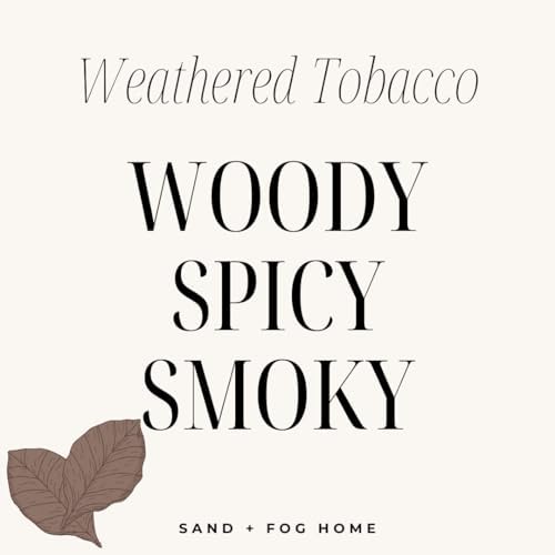 Sand + Fog Scented Candle - Weathered Tobacco – Additional Scents and Sizes – 100% Cotton Lead-Free Wick - Luxury Air Freshening Jar Candles - Perfect Home Decor – 12oz - Image 4