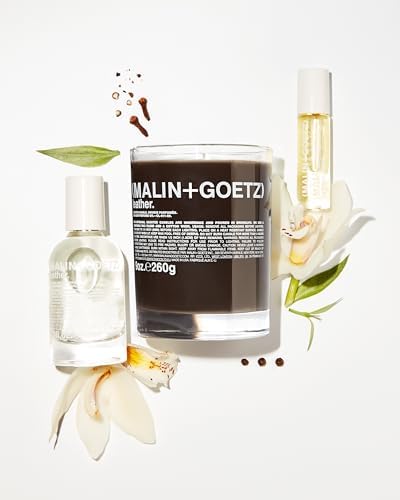 MALIN+GOETZ 9oz Scented Candle | Hand-Poured Soy Wax with Unique Fragrance Blends | Clean-Burning, Vegan & Cruelty-Free | Bergamot, Sage, Otto, Tomato, Strawberry, Cannabis, Dark Rum & Leather - Image 5