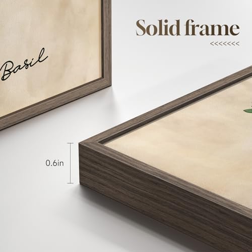 Framed Rustic Sage Green Botanical Wall Art for Kitchen, 6 Piece 11x14 In - Image 5