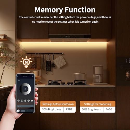 COB LED Strip Lights 65.6ft, LED Lights Warm White 2700K Strip Lights with Remote& App, Dimmable Super Bright 24V White LED Tape Lights,Cabinet Office Lighting. - Image 4