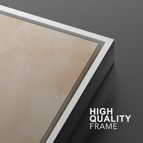 SIGNWIN Framed Canvas Print Wall Art Set Color Fade Abstract Landscape Earthy Terracotta and Forest Green Illustrations Modern Minimal Decorative for Living Room, Bedroom, Office - 16"" x24 x2 White - Image 5