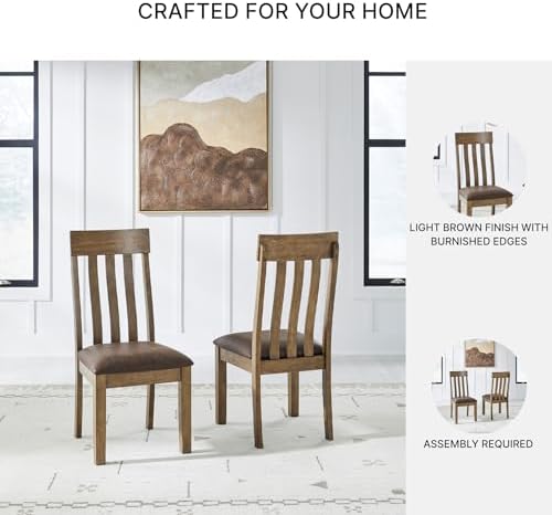 Signature Design by Ashley Vallister Dining Chairs Set of 2, Light Brown - Image 5
