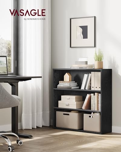 VASAGLE 3-Tier Bookshelf, Storage Organizer, 31.5 x 9.5 x 32 Inches - Image 2