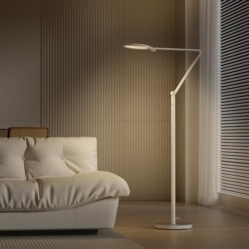 Honeywell F01 LED Floor Lamp, Dimmable Standing Light with Remote, White - Image 6