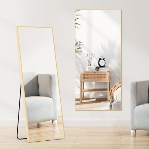 OLIXIS 64"x21.5" Full Length Mirror with Stand, Body Mirror - Image 6