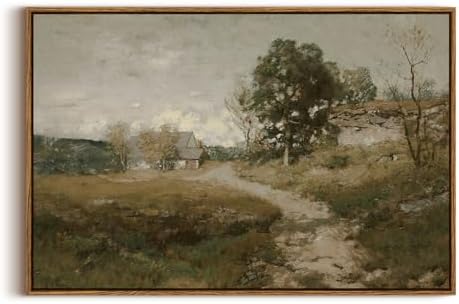 InSimSea Framed Canvas Wall Art Vintage Decor, Vintage Countryside Landscape Farmhouse Decor, Large Wall Art for Living Room Decorations, French Country Home Decor Wall Prints, 20"x30" by InSimSeaArt