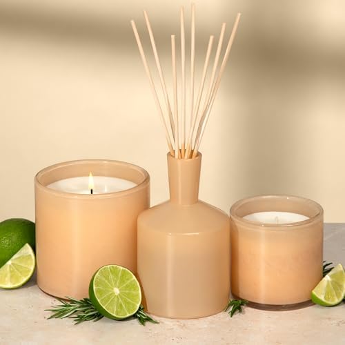 LAFCO New York Classic Reed Diffuser, Paloma Melon - 6 oz - Up to 3 Months Fragrance Life - Reusable Glass Vessel - Natural Wood Reeds - Made in the USA - Image 6
