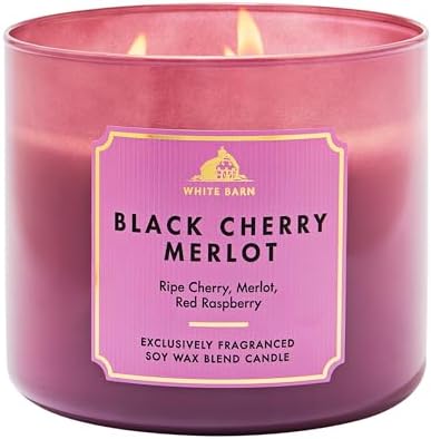 Bath & Body Works 3-Wick Candle, Black Cherry Merlot, Soy Wax Blend, 2 Pack by BathBodyWorks