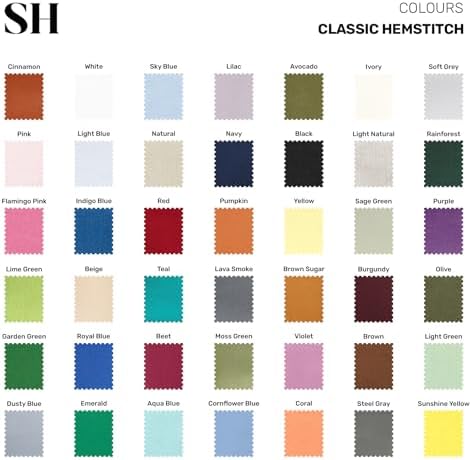 Solino Home 100% Linen Cocktail Napkins Grey Hemstitch, 6 x 6 in, Set of 12 - Image 5