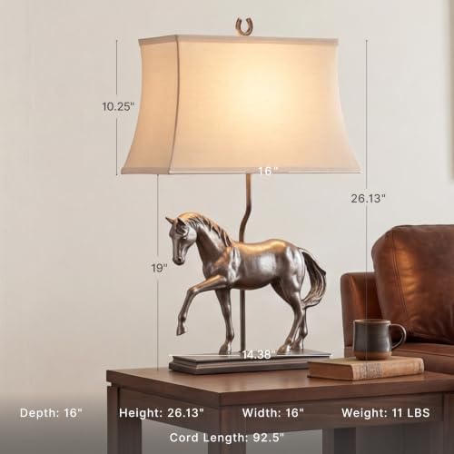 Signature Design by Ashley Sandorman Horse Table Lamp, Bronze - Image 2